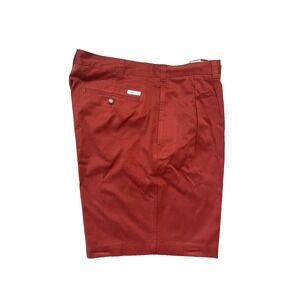 Vtg Y2K  Men's Cremieux Brick Red Shorts Sz 40 Resort Wear Preppy Pleat‎ Front